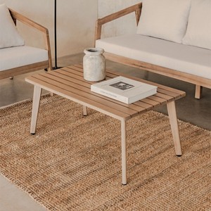 Vandana Grand Hexa <b>Oval</b> Wood <b>Coffee</b> <b>Table</b> (Solid Wood) - Product Image 1