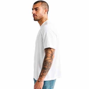 2026 Men's <b>White</b> Short Sleeve <b>T</b>-<b>Shirt</b> Regular <b>Fit</b> O-Neck Casual Style 100% Cotton Jersey Fabric - Product Image 4