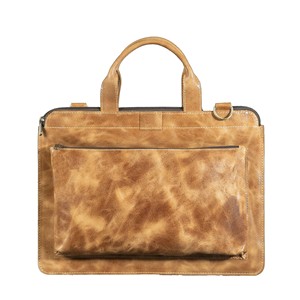 Custom Logo Genuine Leather 14'' Crossbody Laptop Satchel <b>Bag</b> <b>for</b> <b>Men</b> Women Office Travel Wholesale Computer <b>Bag</b> - Product Image 2