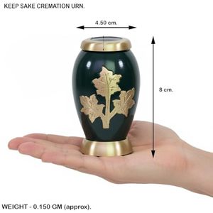 Decorative Premium Aluminum <b>Keepsake</b> Ash Urn Funeral <b>Memorial</b> Container Featuring Smooth Surface And Artistic Appeal - Product Image 5