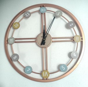 Modern Iron Round <b>Digital</b> Mechanical Waterproof Easy-to-Read Single Face Antique Style Hanging Wall <b>Clock</b> for Living Room Decor - Product Image 6