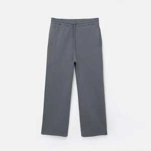 Ensemble de survêtement gris à capuche pour homme – Pantalon de jogging et sweat-shirt longs, couleur unie, coupe décontractée, poches latérales, fermeture à cordon - Product Image 4