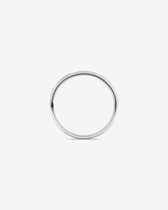 Bague de mariage minimaliste en or massif 14 carats plaqué rhodium, sertie de diamants de laboratoire certifiés IGI 0,04 ct, pour femme, bijoux fins à superposer - Product Image 2