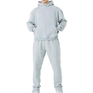 <b>Men's</b> Custom Baggy Tracksuit Sweat Suits Set 100% Premium Cotton <b>Pullover</b> With Fit Hoodie & Sweatpants Tracksuits for <b>men</b> - Product Image 1