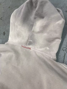 Custom Printed Vintage Distressed Cropped <b>Pullover</b> <b>Mens</b> Acid Washed Heavyweight 100% Cotton Fleece Quick Dry Breathable Hoodies - Product Image 2