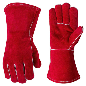 Gants de soudage en coton robustes, résistants à la chaleur, gants de travail de protection pour la sécurité industrielle et la protection des mains - Product Image 4