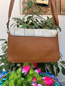 Bolso de hombro para mujer, bandolera de piel de vaca auténtica - Product Image 3
