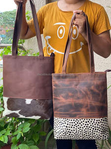 Bolso de mano de cuero genuino de Venta caliente para bolso de cuero de vaca suave para mujer bolsos de lujo de diseño personalizado al por mayor - Product Image 3