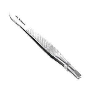 Pinzas para Cejas Ecológicas de Precisión, Pinzas para Pestañas de Acero Inoxidable Sostenible con Puntas Inclinadas y Puntiagudas - Product Image 1