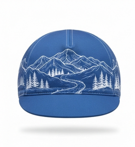 Blue <b>Mountain</b> Print Sport <b>Cap</b> Breathable Unisex Outdoor Hat Heat Transfer Printed 56-58CM Spring Autumn Adult Casual Style - Product Image 1