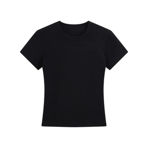 Camisetas Personalizadas para Mujer, Corte Ajustado, Manga Larga, Apliques, Cuello Redondo con Botones, Ecológicas, Transpirables, a la Moda, Lisas, Hombros Rectos - Product Image 2