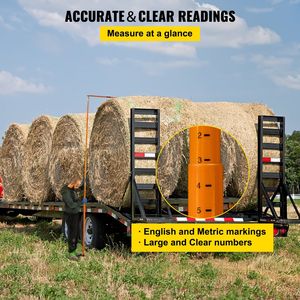 Robusto 15 'regolabile in fibra di vetro altezza bastone di misurazione Non conduttivo borsa per il trasporto per auto di misurazione di altezza camion - Product Image 4