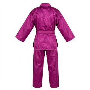 Uniforme de Taekwondo Poom Dobok Junior Ceinture Noire Col Rouge et Noir - Product Image 3