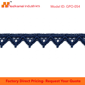Dentelle Guipure GPO Géométrique Bleu Marine 10mm, Personnalisable, Fournisseur, Emballage de 20 Mètres pour Chaussures, Sacs, Nœuds pour Cheveux, Artisanat, Décoration - Product Image 6