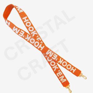 CRYSTAL CRAFT Sangle à ruban orange avec crochet, perles blanches, motif étoile GO P!OKES KES, accessoire de sac à main écologique, tendance et à la mode - Product Image 6