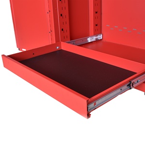 Armoire à outils en acier noir mat avec 3 tiroirs, idéale pour le rangement dans les garages et ateliers - Product Image 2