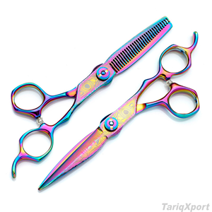 Hair Scissors Rose Gold 5.5'' 6" Japan 440C Scissors for Hairdresser Professional Hair Cutting Scissors Thinning <b>Shears</b> Salon - Product Image 6