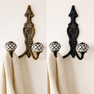Traditional Design <b>Wall</b> <b>Mounted</b> Decoration <b>Clothes</b> Hanger Hooks In Black Antique Finishing For Home & Hotel <b>Wall</b> Decoration Hook - Product Image 2