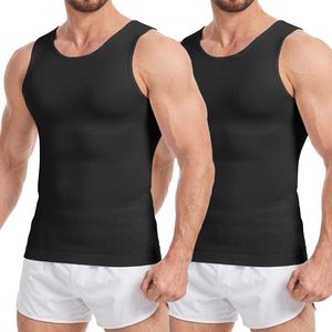 Men Slimming Compression Shirt Sleeveless <b>Shapewear</b> Vest Fitness Tank Top Wholesale Supplier - Product Image 5