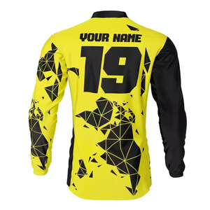 Maillot de course personnalisé, maillot de motocross, impression sérigraphique de qualité adorable, tissu respirant, vêtements de course automobile, maillot de motocross haut de gamme - Product Image 2