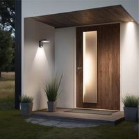 Lámpara de Pared LED SMD con Energía Solar para Exteriores, Sensor de Movimiento PIR, IP44 Impermeable, 4100K Blanco Neutro, 1 Año de Garantía