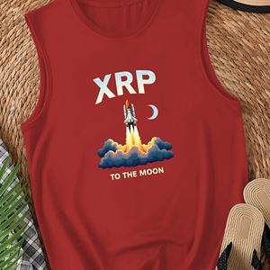 XRP TO THE MOON con lanzadera Chaleco casual para mujer - Product Image 3