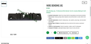 Outil de pliage de fil pour bijoux, outil de pliage de fil pour la fabrication de bijoux, outils de bijoutier, outils à main, référence GS-109 - Product Image 3