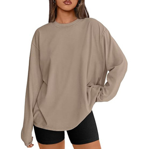 T-shirt noir délavé oversize, style décontracté, couleur unie, unisexe, manches courtes, col rond, écologique, 100% coton - Product Image 5