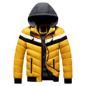 Blouson matelassé standard chaud d'hiver, professionnel, respirant, imperméable, à manches longues, pour hommes et femmes, avec logo frontal et col montant - Product Image 1