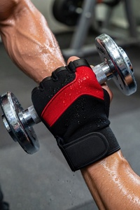 GREEN SWIFT INDUSTRIES Wholesale Custom Women's Leather Weight Lifting Gloves Breathable Half Finger Gym Workout Padded Palm - Product Image 2