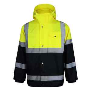 Veste de travail hiver, sécurité, imperméable, haute visibilité, réfléchissante, pour homme, pour travaux routiers - Product Image 1