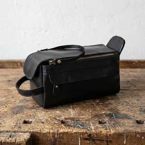 Genuine Leather Toiletry Bag <b>Mens</b> Dopp Kit Shaving Wash Bag Travel Grooming Kit <b>Pouch</b> Custom Wholesale Order TYG-0264 - Product Image 6