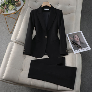 Veste de sport pour femmes de haute qualité, tailleur de bureau pour femmes, blazer et pantalon formels pour femmes, ensemble deux pièces - Product Image 2