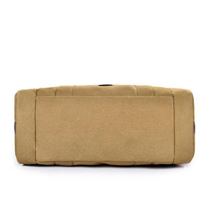 Sac de voyage Oxford vert olive avec fermeture éclair, grande capacité, sac de week-end, bandoulière amovible - Product Image 3