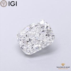 เพชรทรงคุชชั่น 1.00 กะรัต CVD เพาะเลี้ยงในห้องปฏิบัติการ สี D ความสะอาด VVS2 พร้อมใบรับรอง IGI สำหรับจี้ห้อยคอสุดหรู - Product Image 1