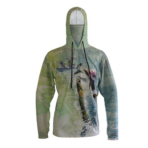 Durable Quick Dry Unisex Fishing <b>Hoodies</b> <b>Lightweight</b> Breathable Fishing <b>Hoodies</b> For Men In Wholesale - Product Image 1