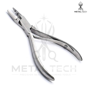 Pince multifonctionnelle à 3 trous en acier inoxydable pour l'élimination des extensions capillaires, outil de salon pour l'ouverture et le déchirage des micro-anneaux - Product Image 4