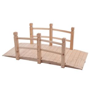 Ponte Paesaggistico in Legno Anticorrosione Piccolo 50941446 Burlywood per Cortili e Terrazze Esterne - Product Image 1