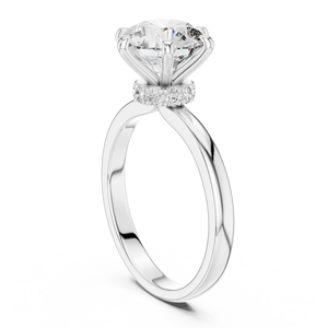 Fine Bridal Jewelry 925 Sterling Silver Moissanite <b>Diamond</b> <b>Ring</b> Wholesale Manufacturer Factory - Product Image 4