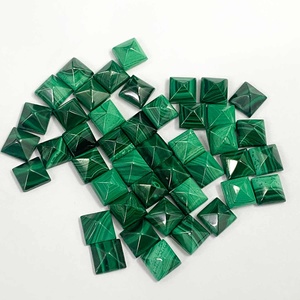 10mm Natural <b>Malachite</b> Square Pyramid Cabochon Customized Healing Crystals Stones Bulk Wholesalers Online Shopping Trending Deal - Product Image 3