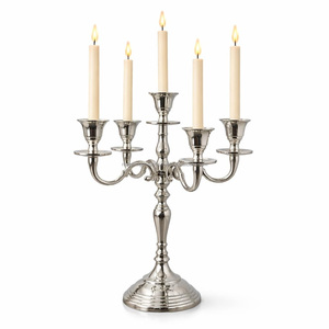 Candelabro Real Dorado de 5 Luces – Majestuoso Centro de Mesa con Acabado Artesanal - Product Image 1