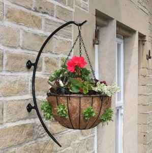 Jardinière suspendue en bois écologique pour jardin intérieur/extérieur, balcon, support de plantes rustique et naturel, décoration intérieure - Product Image 1