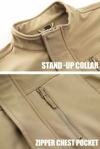 Chaqueta Softshell al por Mayor para Hombre, Ropa Exterior Resistente al Viento y a la Intemperie con Tejido Flexible - Product Image 3