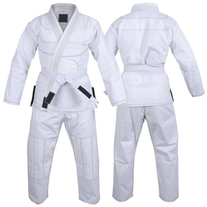 White BJJ Kimono for <b>Boys</b> Children Martial Arts Wear Durable Cotton Gi Regular Fit In-Stock Items New Design - Product Image 5