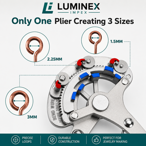 LUMINEX IMPEX LUB=113 <b>Long</b> <b>Nose</b> Stainless Steel Lightweight Smooth Work Jewelry Making Polishing Pliers for Bracelet Making DIY - Product Image 2