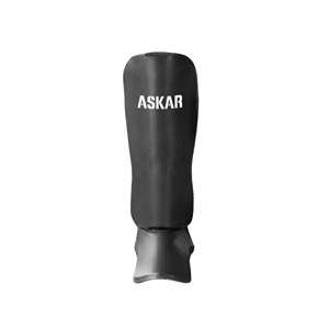 Protège-tibias en PU noir ASKAR pour la boxe et les arts martiaux – Équipement de protection durable unisexe pour les jambes - Product Image 2