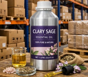 Aceite Esencial de Salvia (CAS 127-53-3) 99.0%-99.5% Extracto de Planta Natural Puro, Botella de 10 ml para Aromaterapia y Masajes - Product Image 4