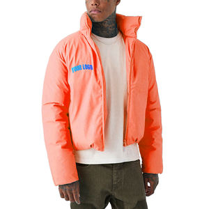 Veste d'hiver matelassée pour homme, personnalisable en couleur et taille, avec col montant, en toile, votre logo – Meilleures ventes - Product Image 2