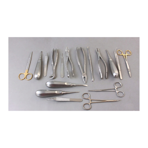 Kit d'instruments dentaires de nettoyage et de restauration, extracteurs et forceps, kit d'instruments d'extraction dentaire premium 18 pièces en acier inoxydable - Product Image 2
