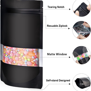 Bolsa de Plástico Brillante Morada con Cierre y Ventana, Personalizada al por Mayor, para Empaquetado de Pequeñas Empresas - Product Image 1